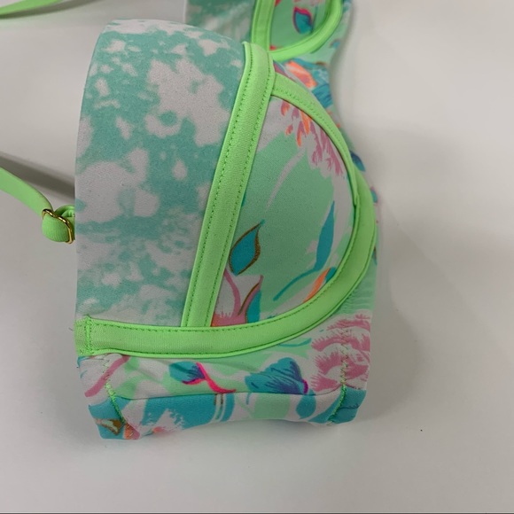 Victorias Secret Bikini Top 34C Flirt Bandeau Blue - Picture 5 of 7